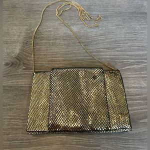 Halston Heritage gold snakeskin leather evening bag. This is Gorgeous!!!